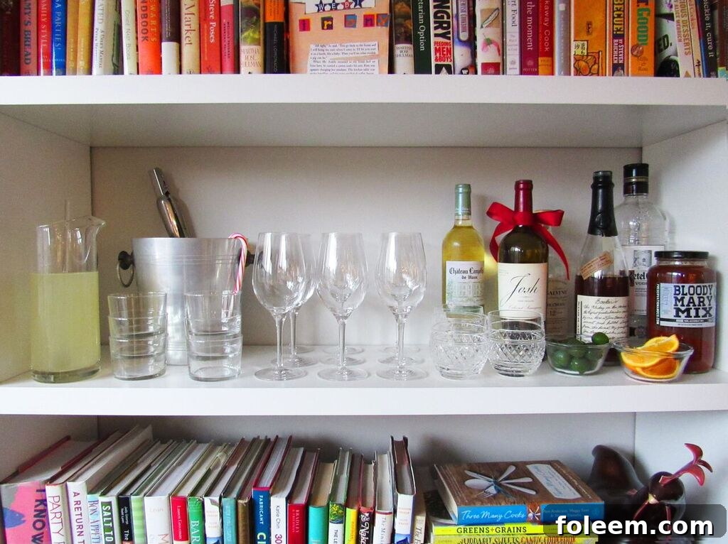 open house bookshelf bar