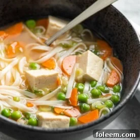 Vegetable Udon Noodle Soup