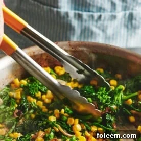 Sauteed Broccolini and Corn