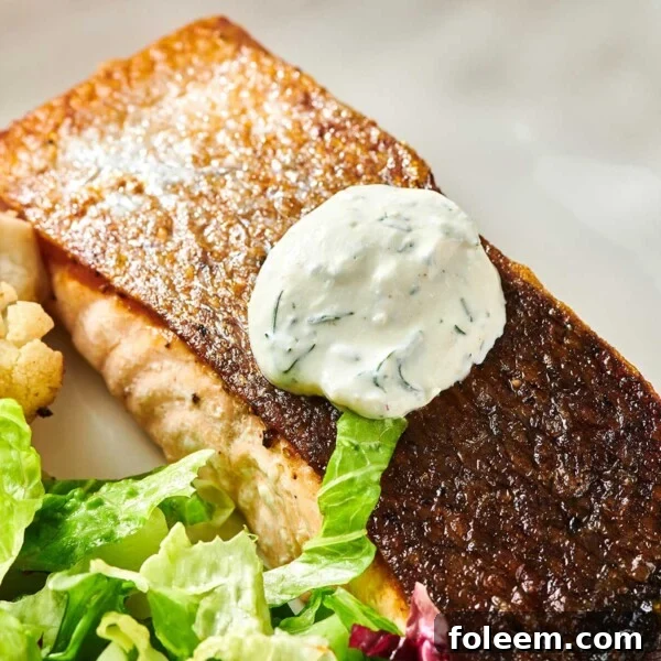 Salmon with Dill Sauce