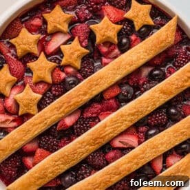 Patriotic Berry Cobbler