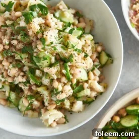 White Bean and Hearts of Palm Salad.