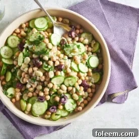 Chickpea and Fava Bean Salad.