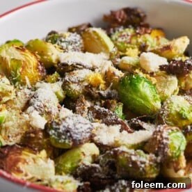 Bowl of Brussels sprouts.