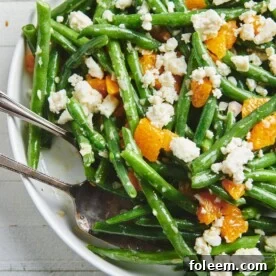 Green Bean Salad with Clementine Oranges and Feta