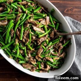 Green Beans and Mushrooms