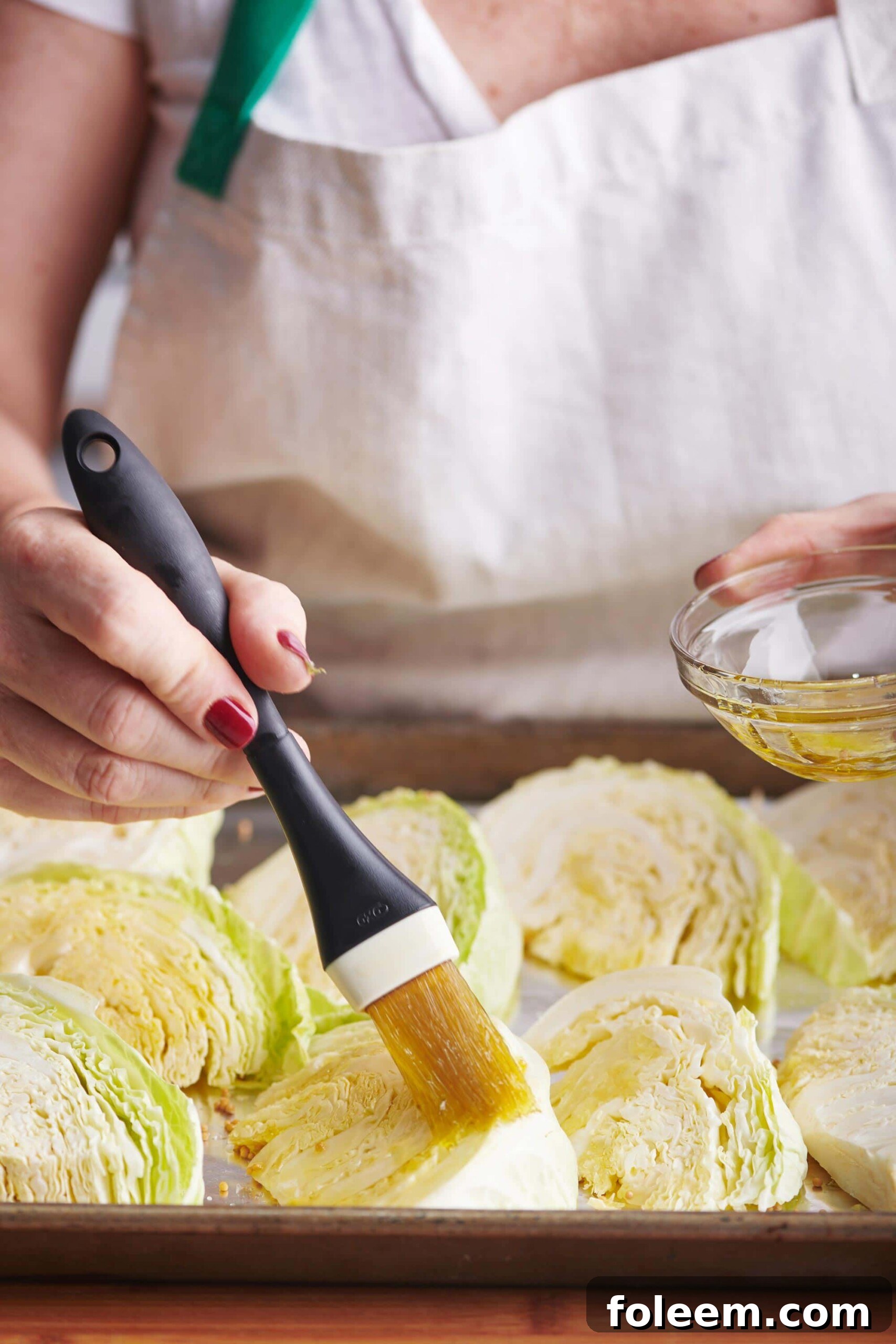 Roasted cabbage wedges is an easy and delicious cabbage recipe.